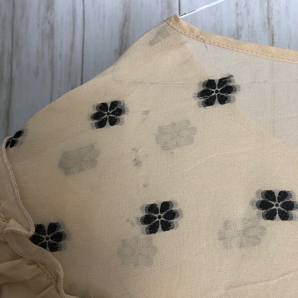 Anthropologie Leifsdottir Vintage Silk Floral Top - Picture 7 of 7